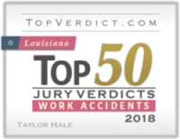 Top 50 Jury Verdicts logo for Hale Injury Lawyers Located in 1735 Ryan St, Lake Charles, LA 70601